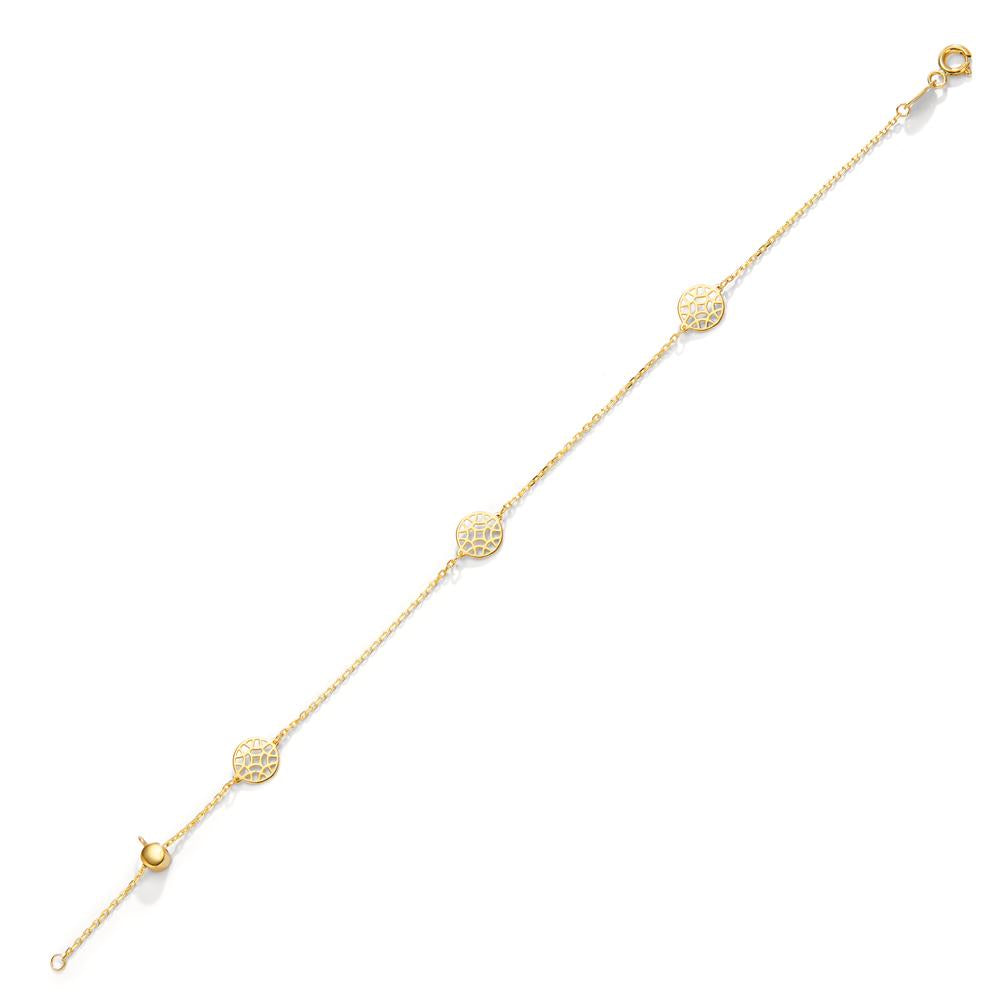 Bracelet Or jaune 14K 17-19 cm Ø7 mm