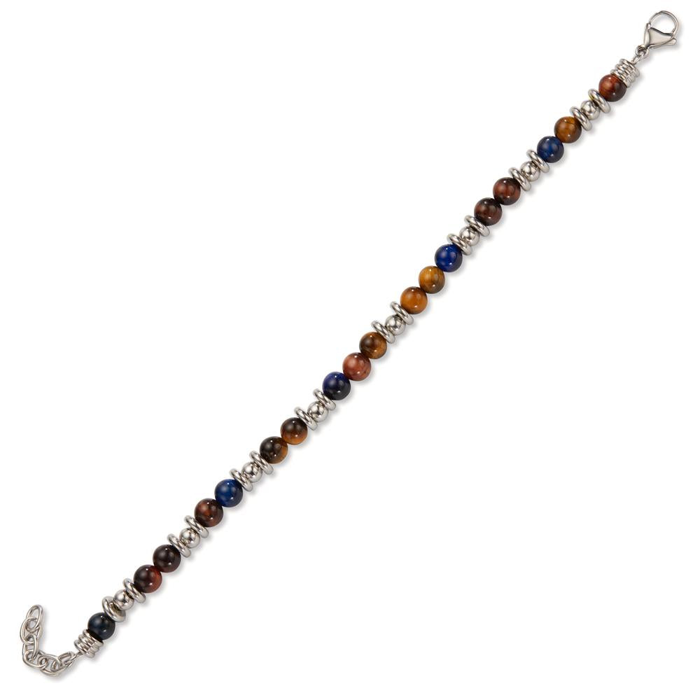 Bracelet Acier inoxydable L’œil de tigre 20-22 cm Ø6.5 mm