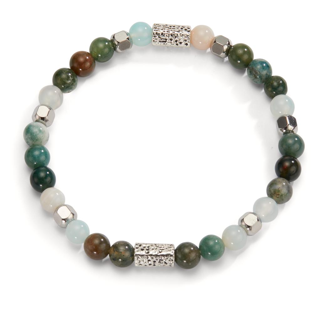 Bracelet Acier inoxydable Agate 20 cm Ø6.5 mm