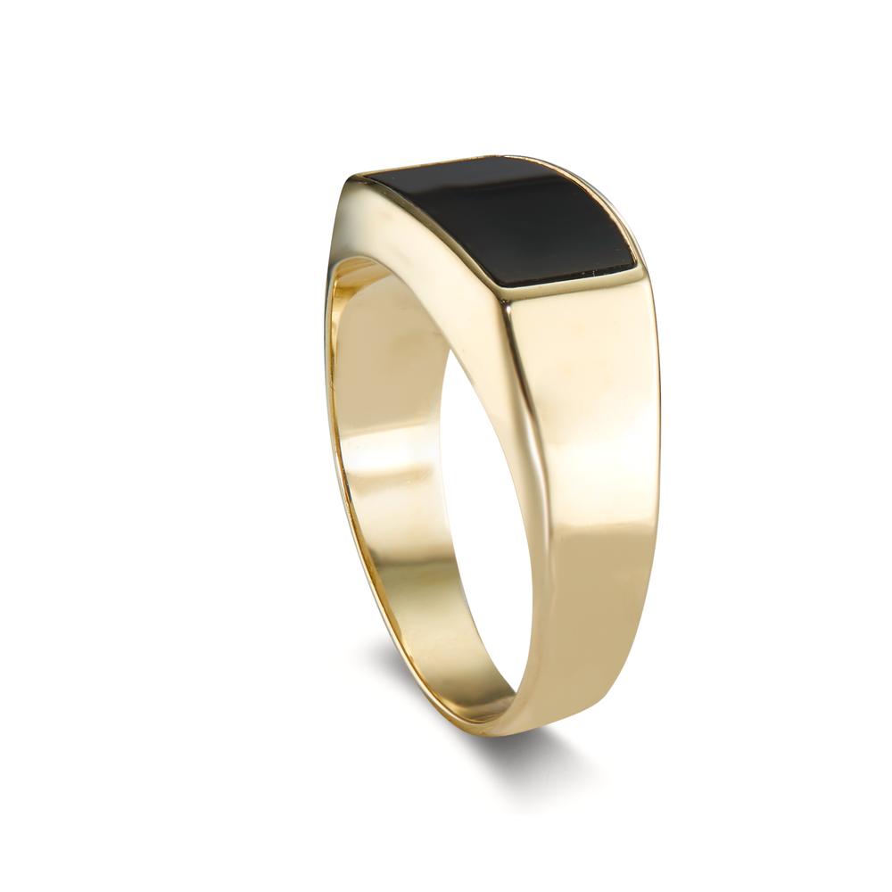 Bague Or jaune 9K Onyx