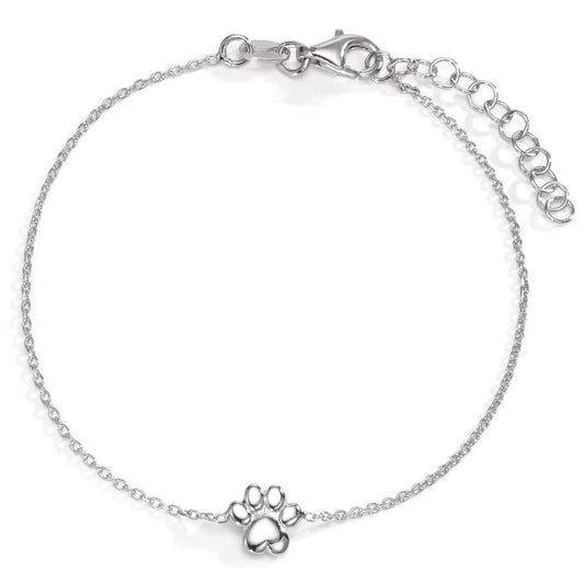 Bracelet Argent Rhodié Patte 17-20 cm