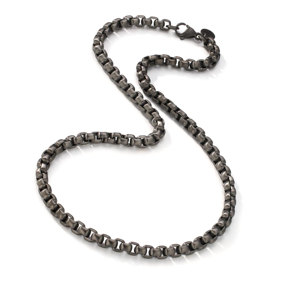 Collier Acier inoxydable gris PVD 50 cm