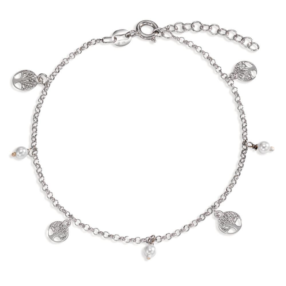 Bracelet Argent Rhodié Arbre de la vie 17-20 cm