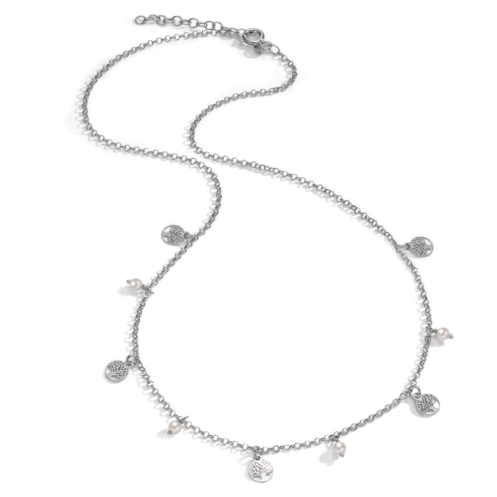 Collier Argent Rhodié Arbre de la vie 42-45 cm