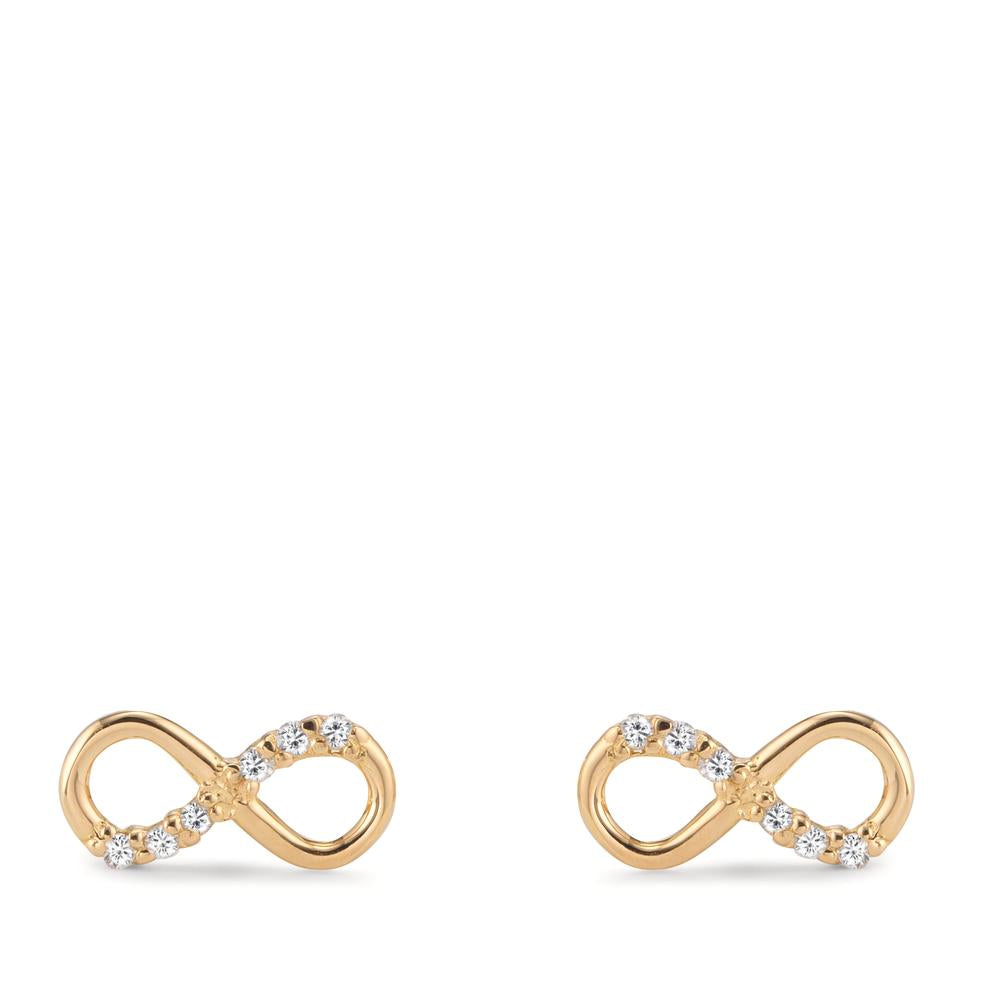 Clous d'oreilles Or jaune 18K Diamant 0.096 ct, 12 Pierres, w-si Infini