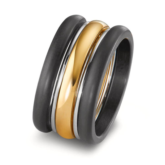 Bague Carbone, Acier inoxydable