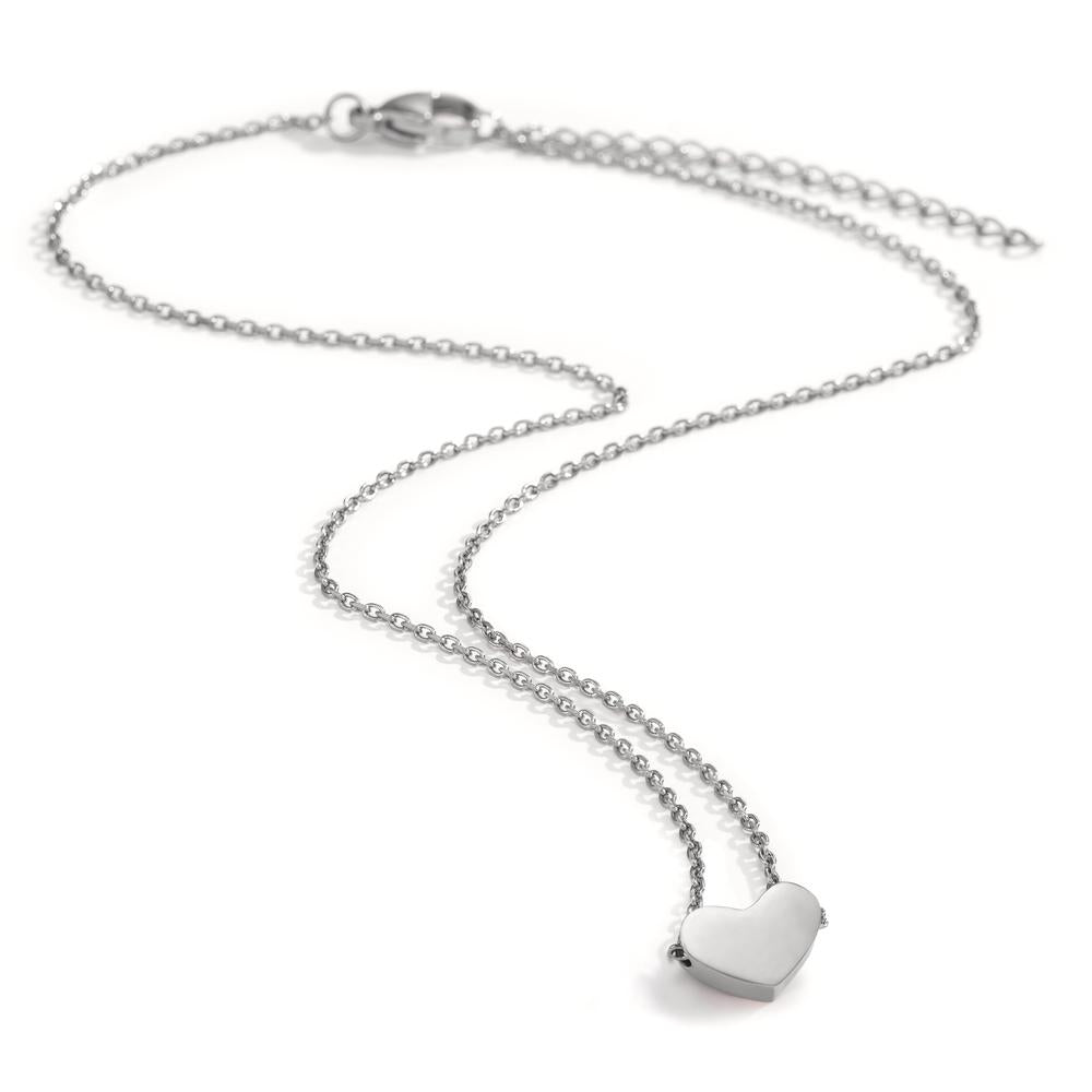 Collier Acier inoxydable Coeur 40-45 cm