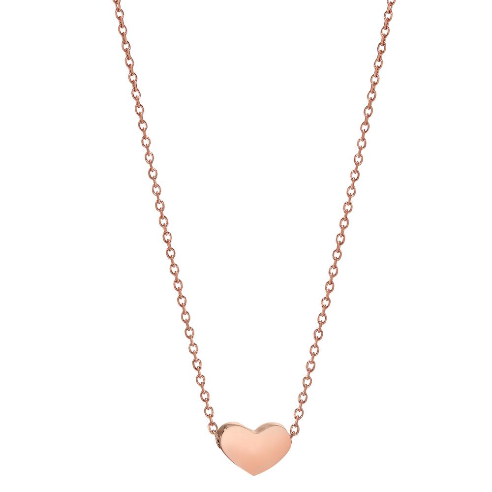 Collier Acier inoxydable PVD Coeur 40-45 cm