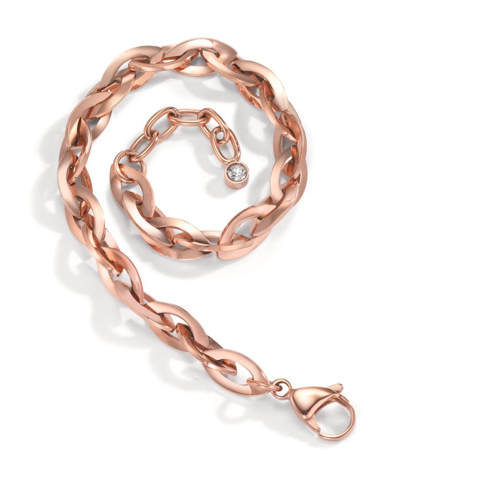 Bracelet Acier inoxydable rosé PVD 18.5-21.5 cm