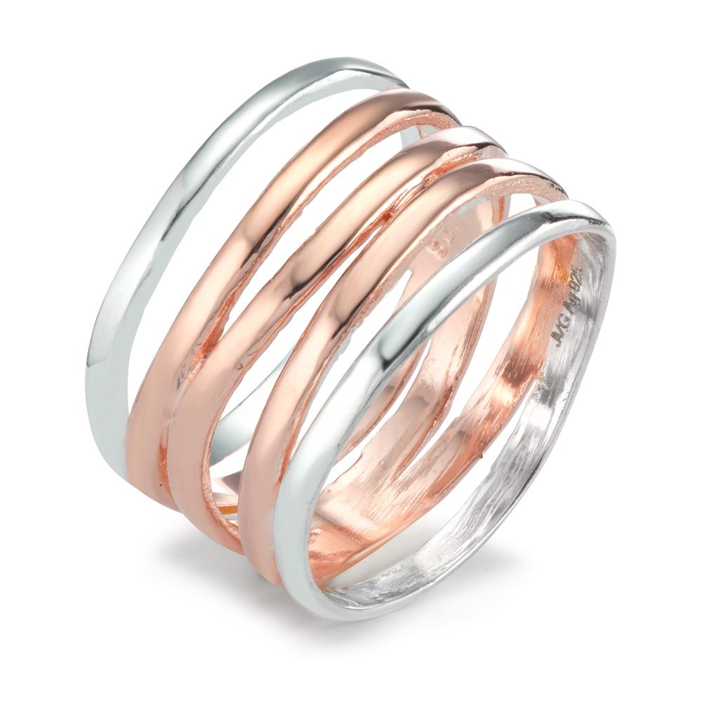 Bague Argent rosé Bicolore