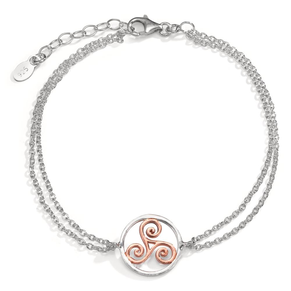 Bracelet Argent rosé Bicolore 17-20 cm