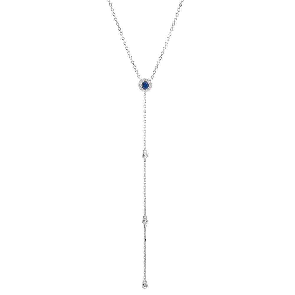 Collier Argent Zircone Rhodié 40-45 cm