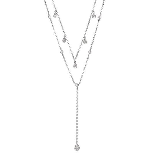 Collier Argent Zircone Rhodié 40-45 cm