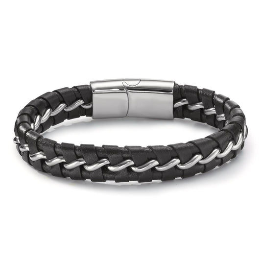 Bracelet Acier inoxydable, Cuir 20 cm