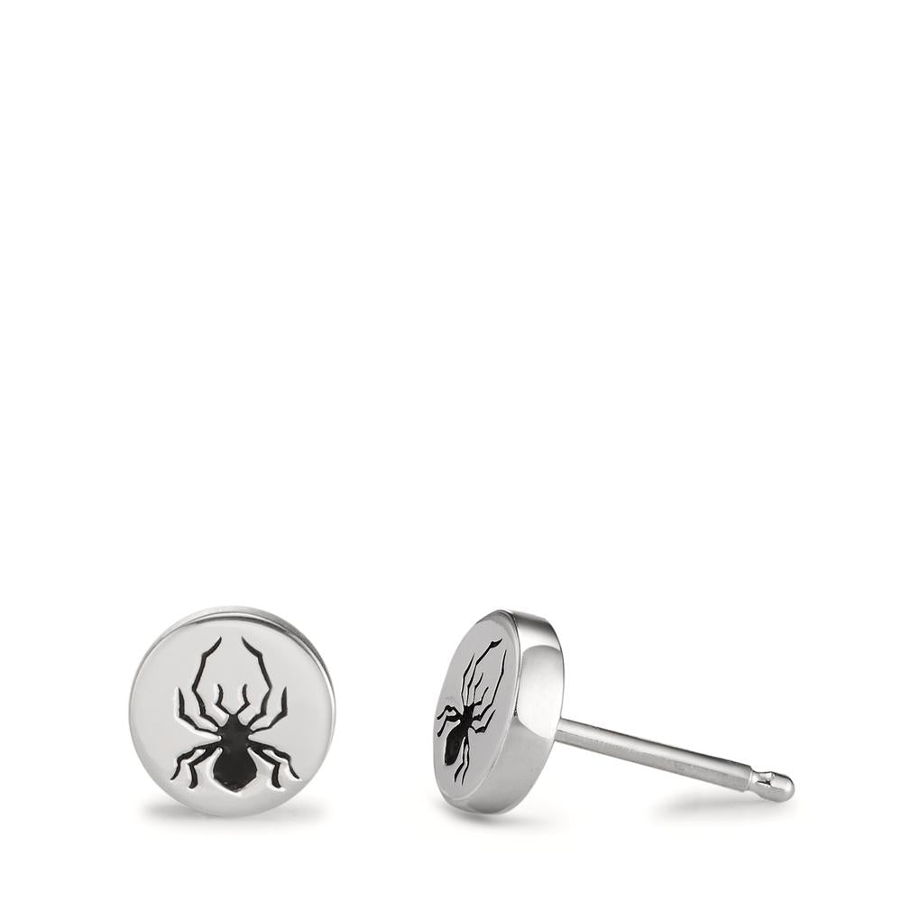 Clous d'oreilles Argent Anodisé Araignée Ø7 mm