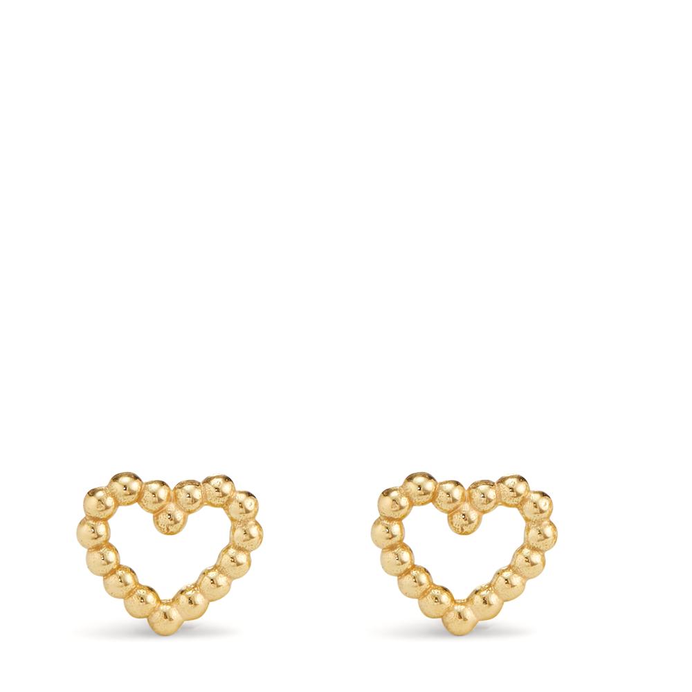 Clous d'oreilles Or jaune 9K Coeur Ø7.5 mm