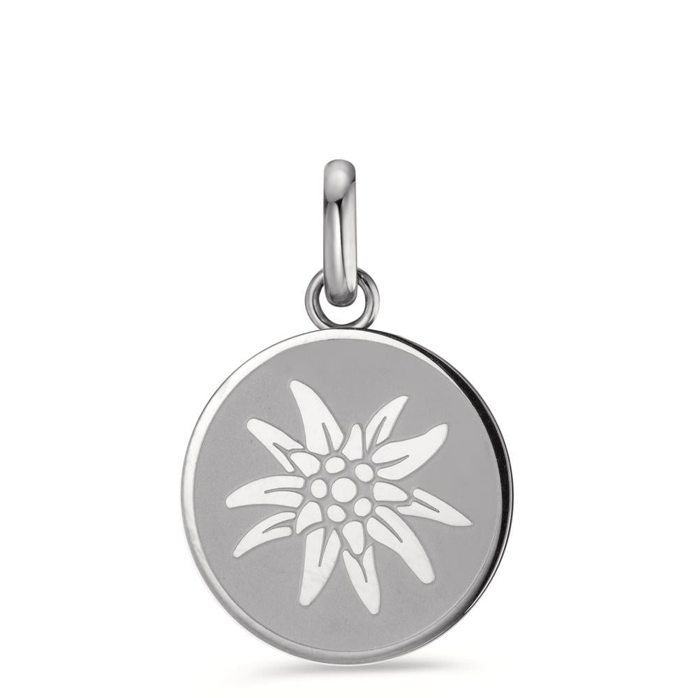 Pendentif Acier inoxydable Edelweiss Ø18 mm