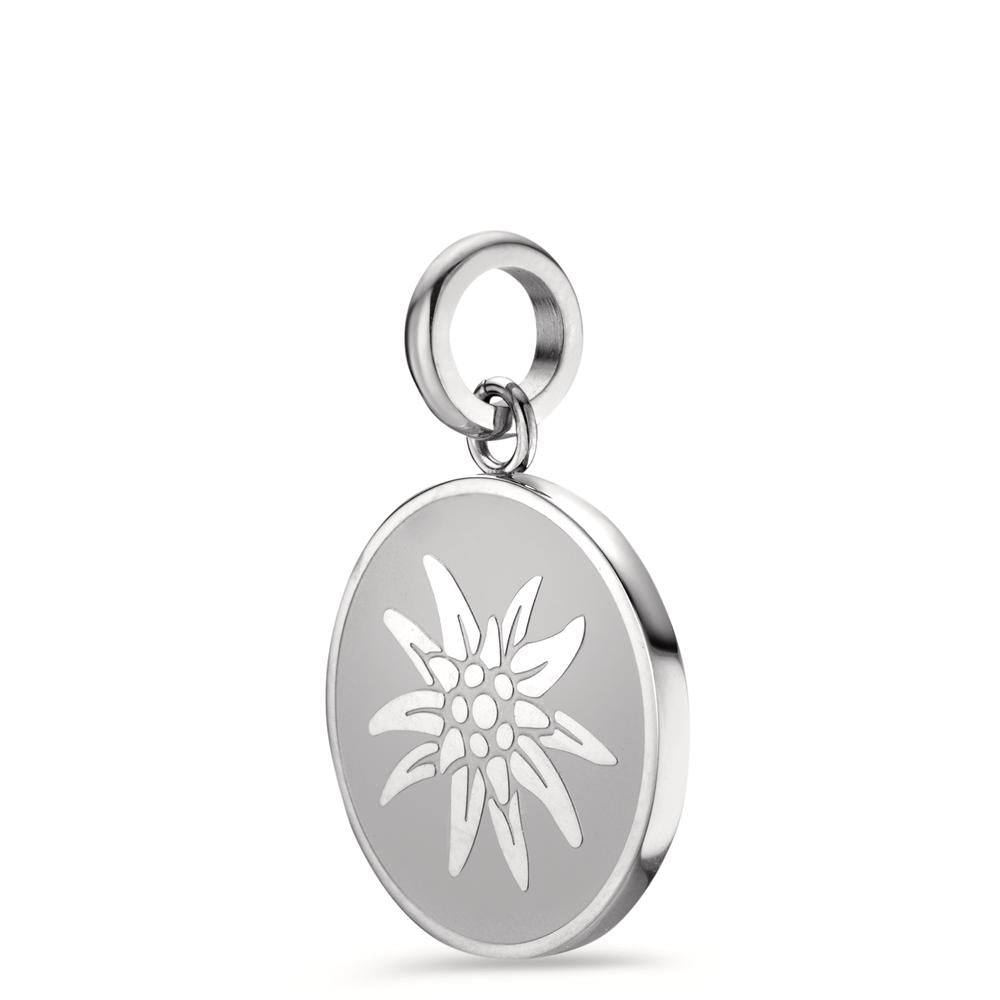 Pendentif Acier inoxydable Edelweiss Ø18 mm