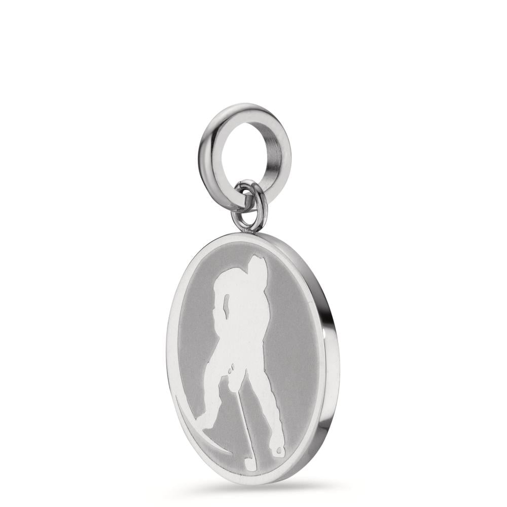 Pendentif Acier inoxydable Hockey sur Glace Ø18 mm