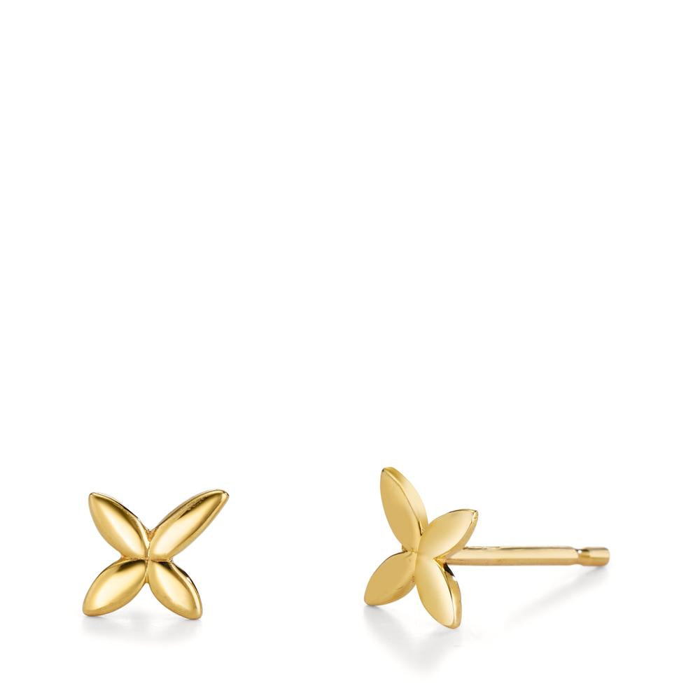 Clous d'oreilles Or jaune 9K Fleur