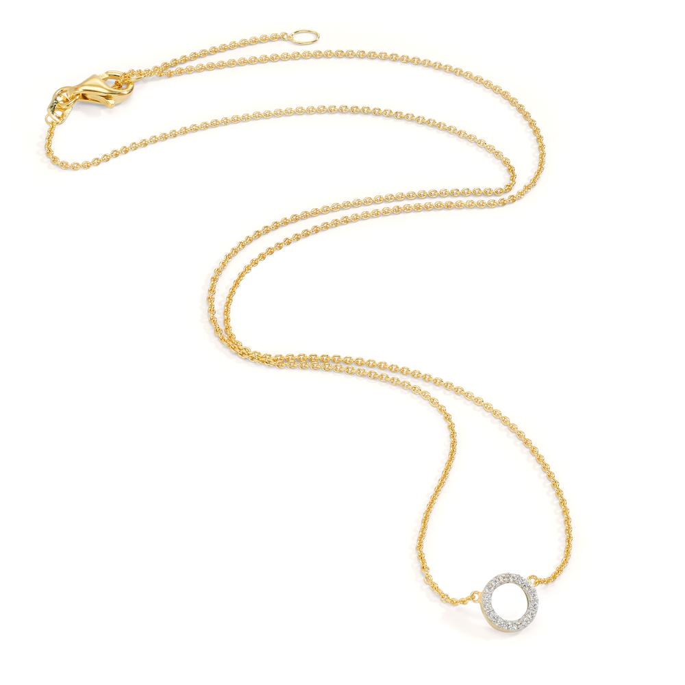 Collier Or jaune 9K Zircone 42-45 cm