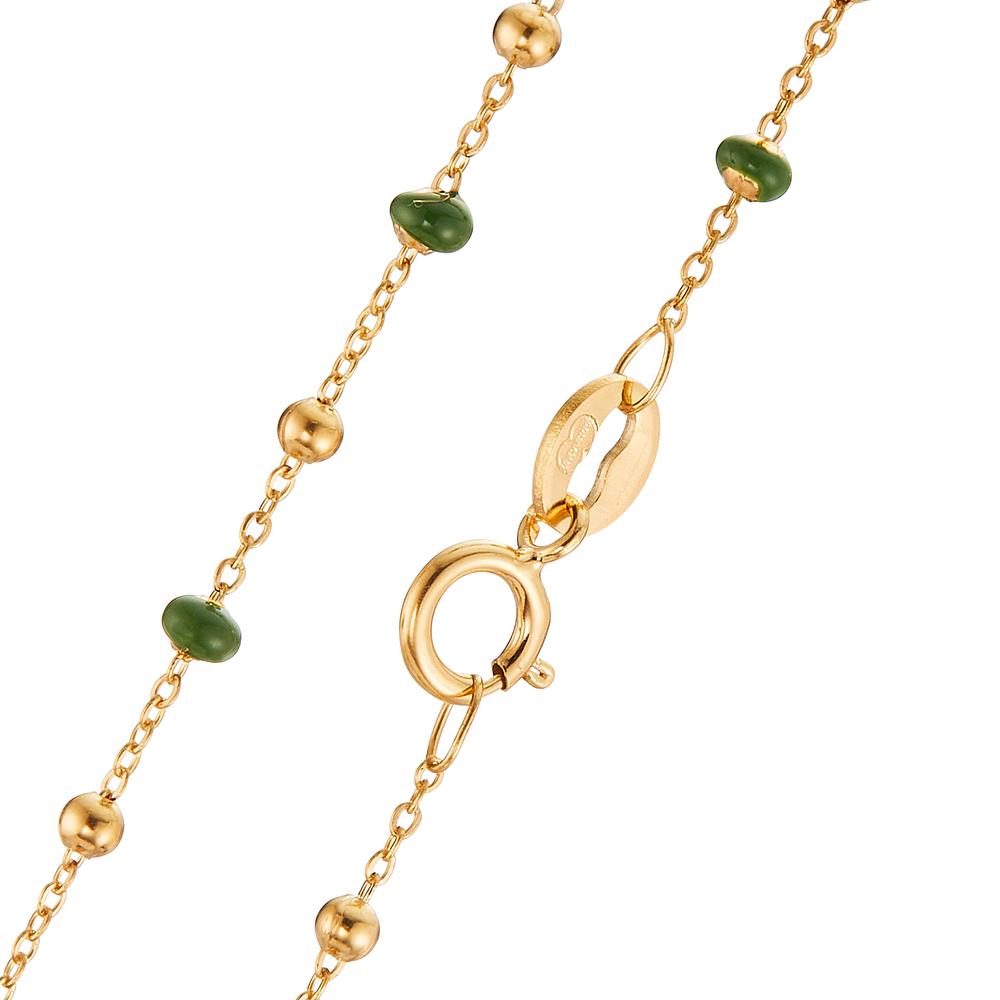 Collier Or jaune 18K Émaillé 42 cm