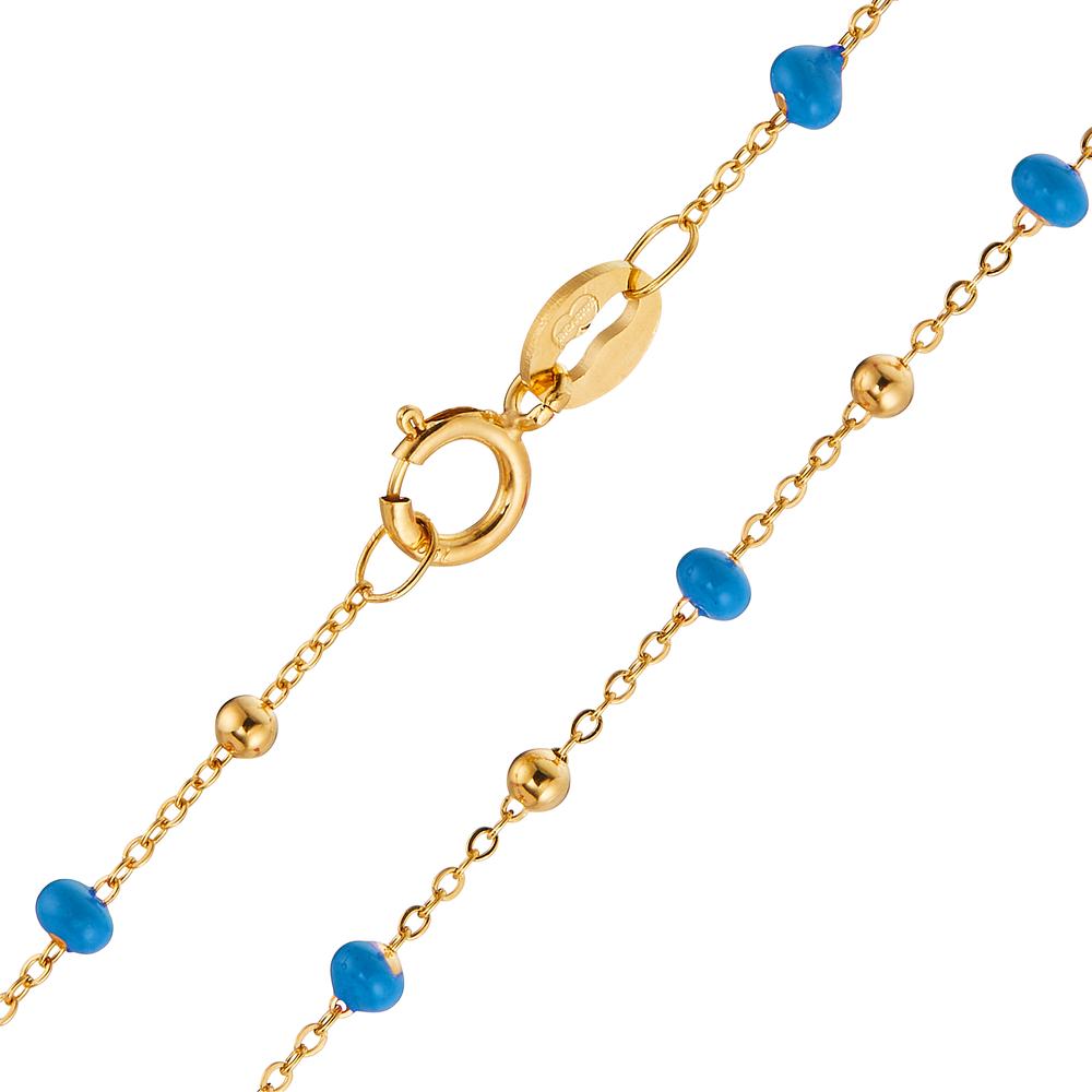 Collier Or jaune 18K Émaillé 42 cm