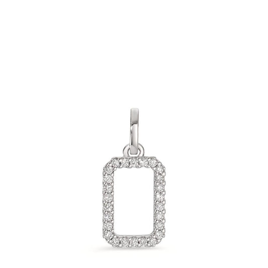 Pendentif Or blanc 18K Diamant 0.11 ct, w-si