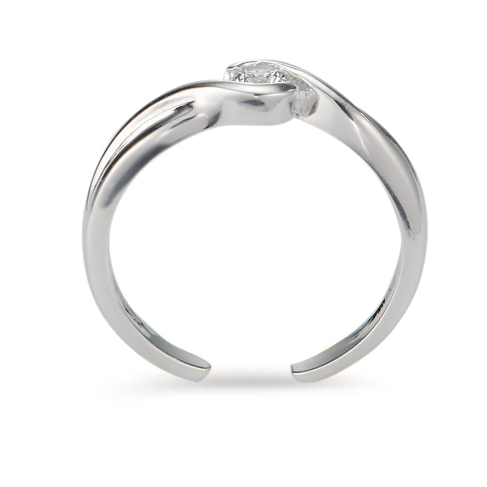 Bague doigt de pied Argent Zircone