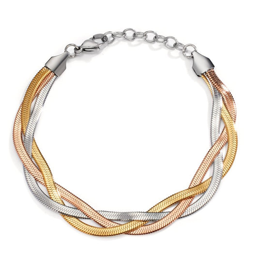 Bracelet Acier inoxydable Tricolore 18-21 cm