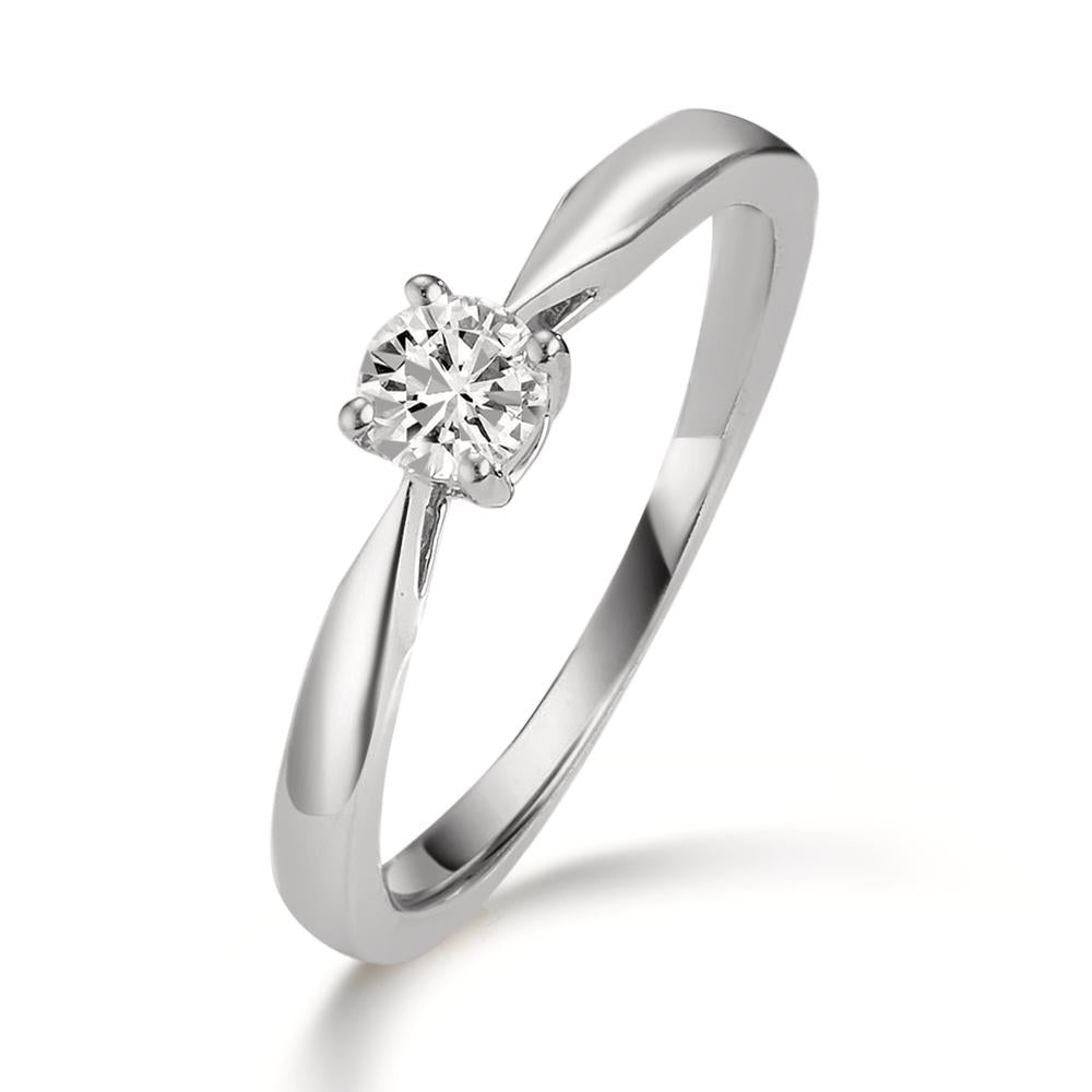 Bague solitaire Platine 950 Diamant 0.25 ct, w-si