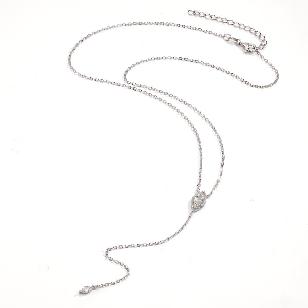 Collier Argent Zircone Rhodié 42-47 cm