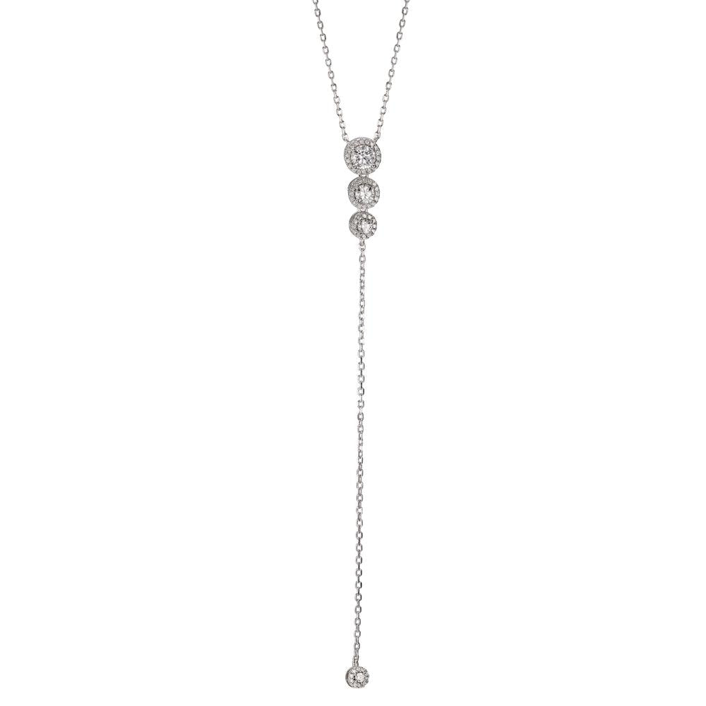 Collier Argent Zircone Rhodié 41-46 cm