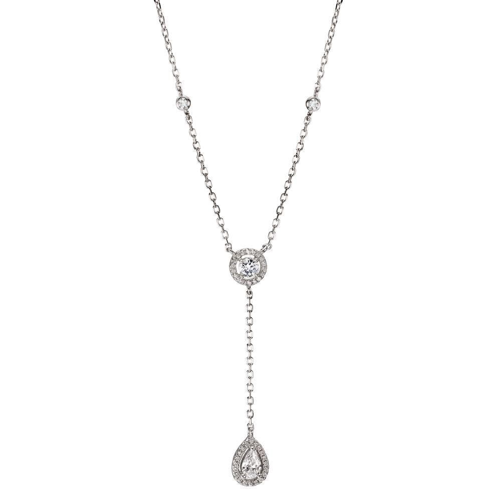 Collier Argent Zircone Rhodié 40-44 cm