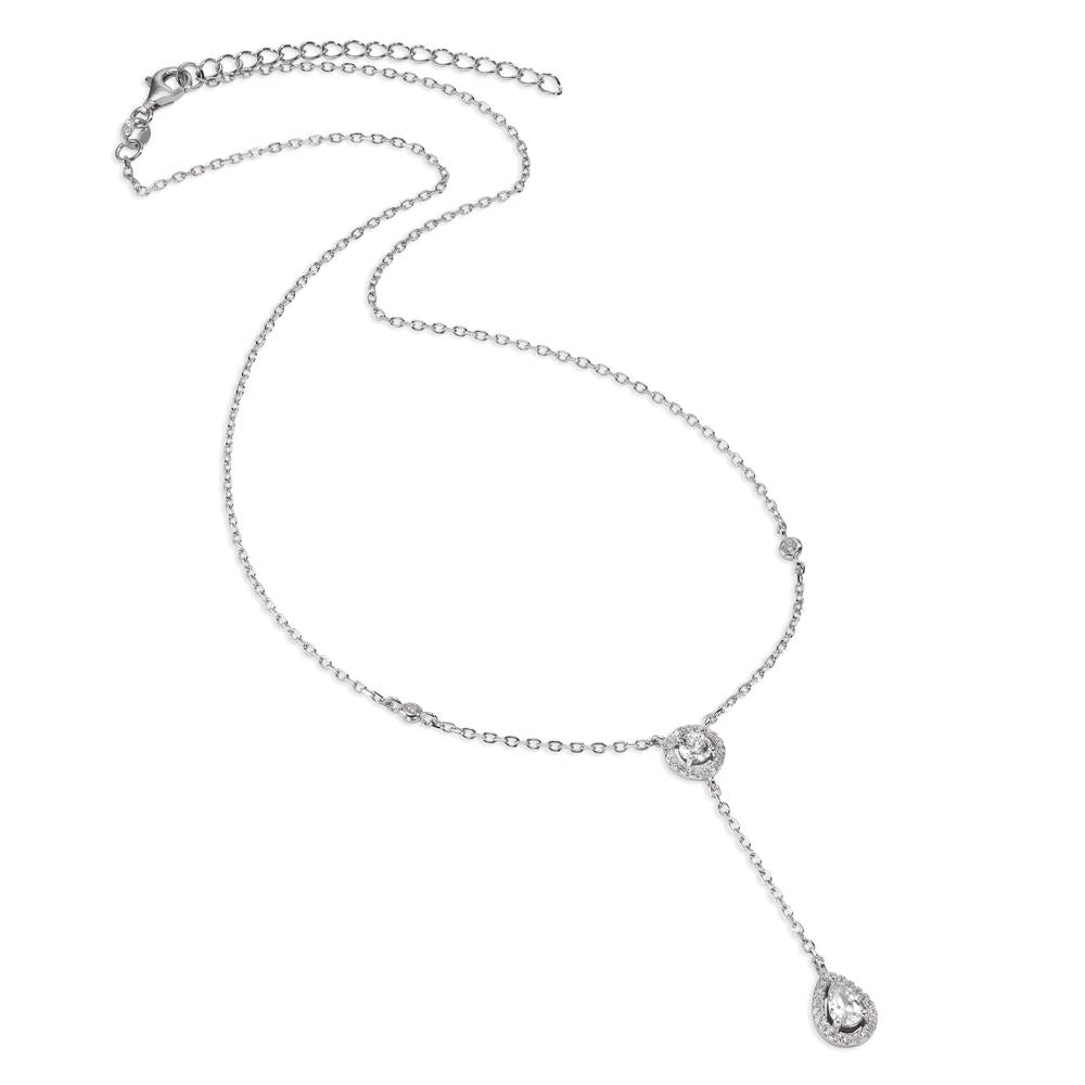 Collier Argent Zircone Rhodié 40-44 cm