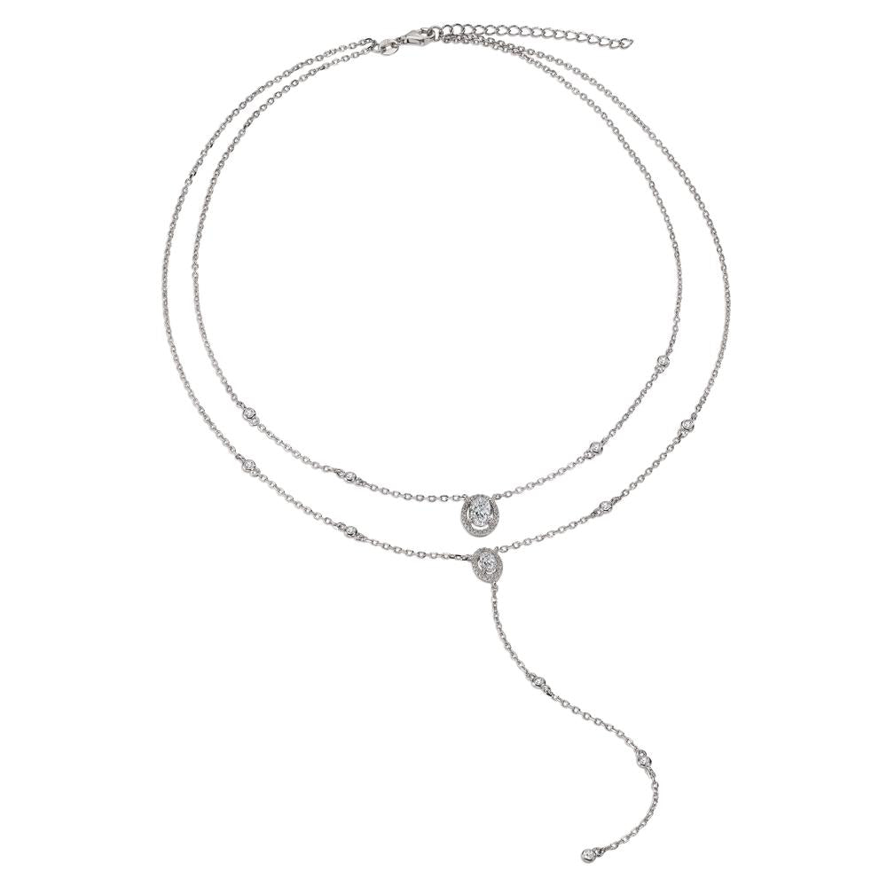 Collier Argent Zircone Rhodié 40-45 cm