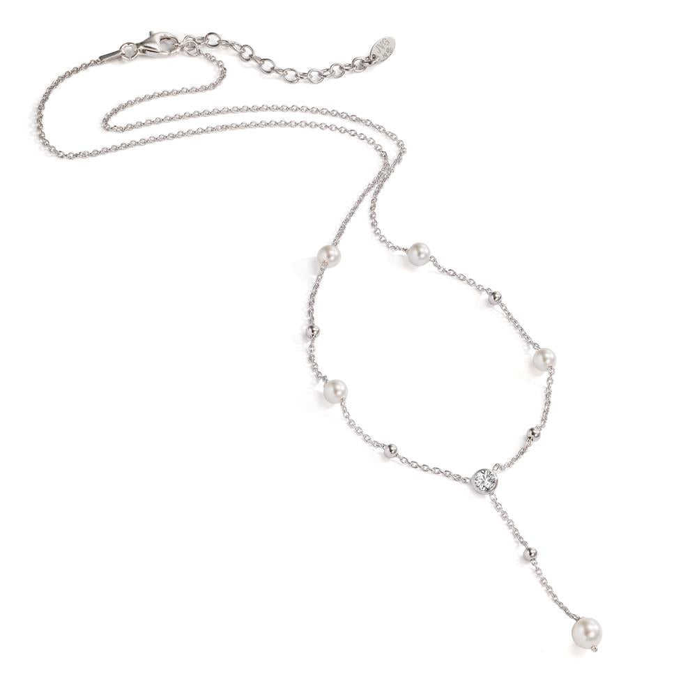 Collier Argent Zircone Rhodié 40-44 cm