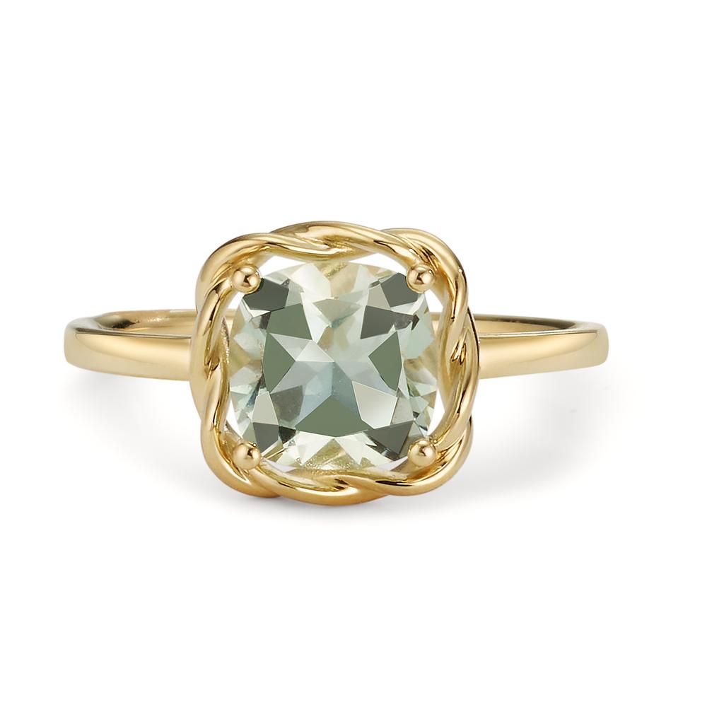 Bague Or jaune 14K Améthyste vert