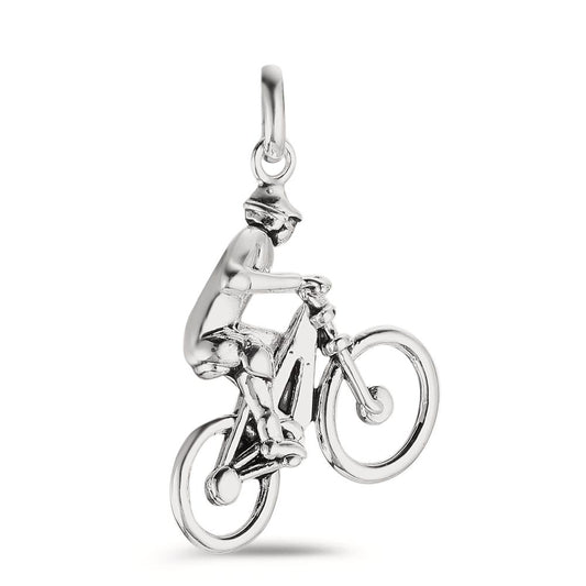 Pendentif Argent Patinée Vélo