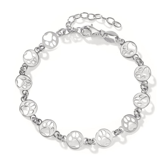 Bracelet Argent Rhodié Patte 15-19 cm