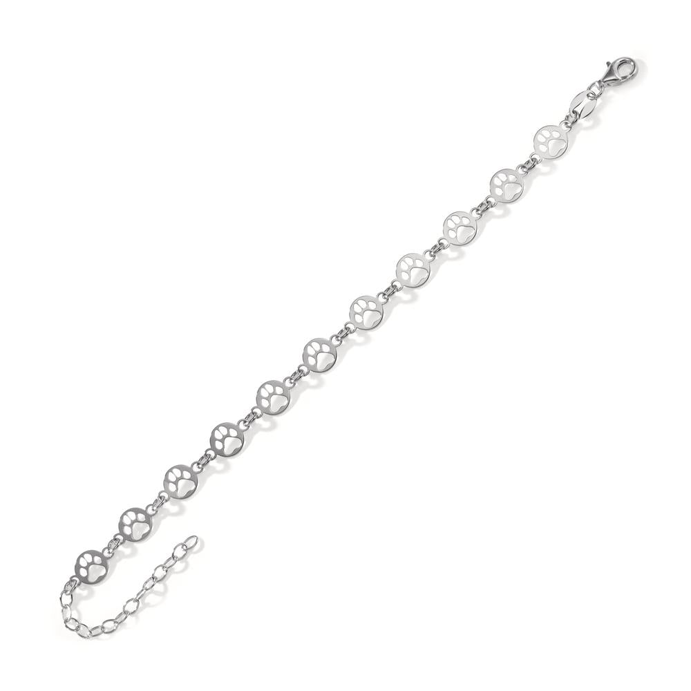 Bracelet Argent Rhodié Patte 15-19 cm