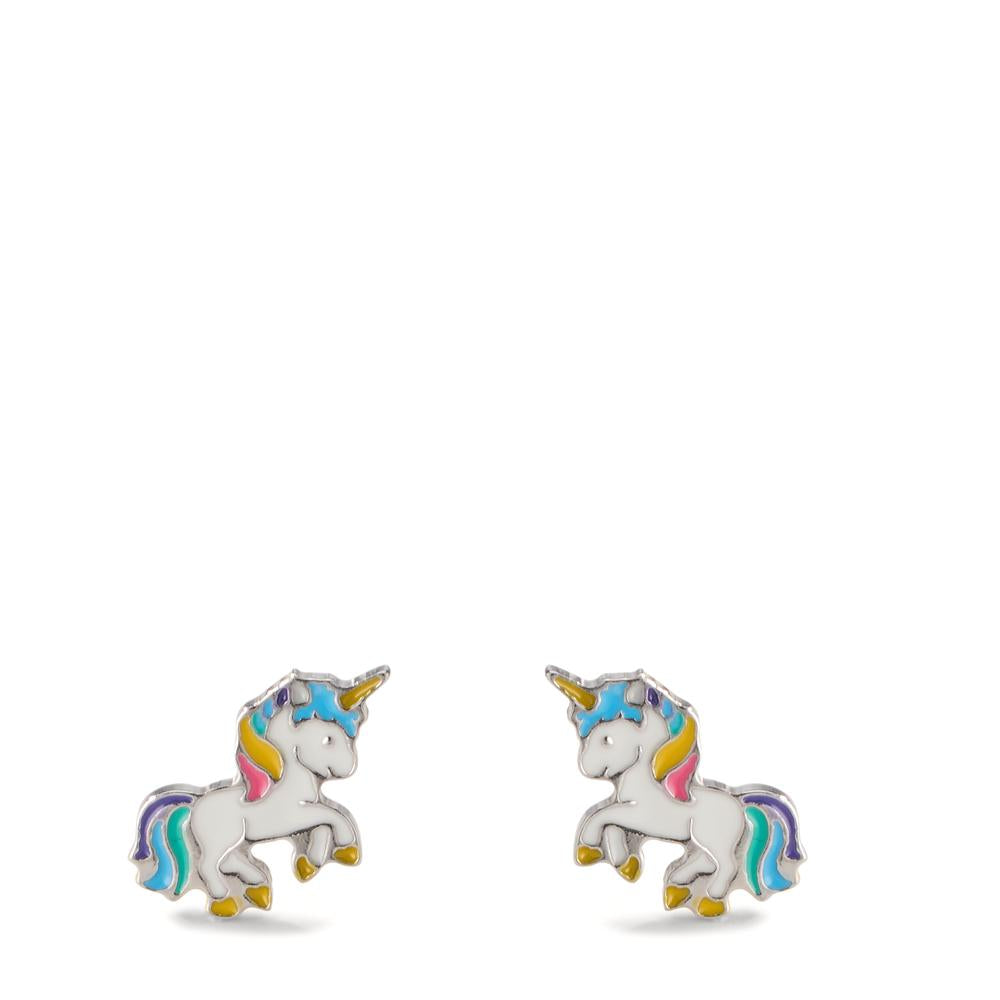 Clous d'oreilles Argent Rhodié Licorne