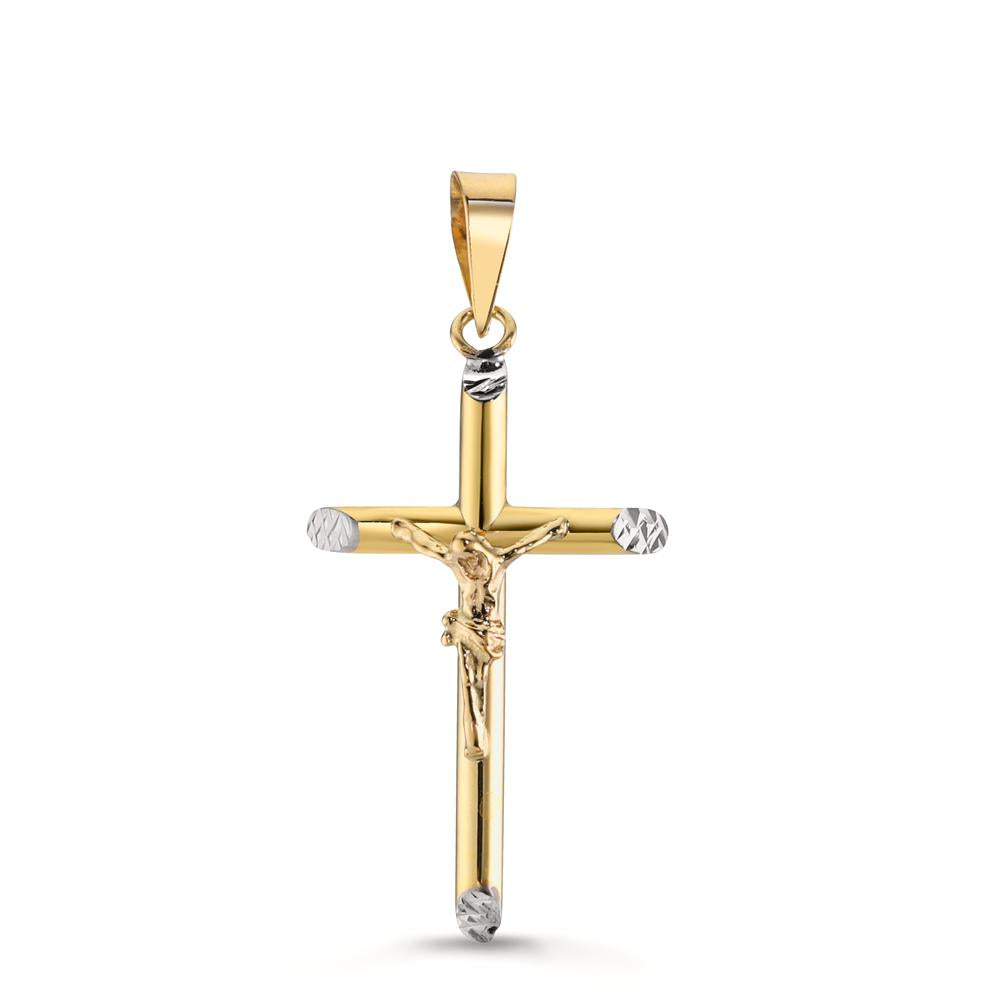 Pendentif Or jaune 9K Croix