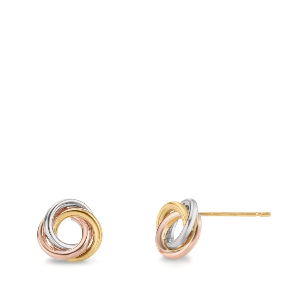 Clous d'oreilles Or jaune 9K, Or blanc 9K, Or rouge 9K Nœud Ø8 mm