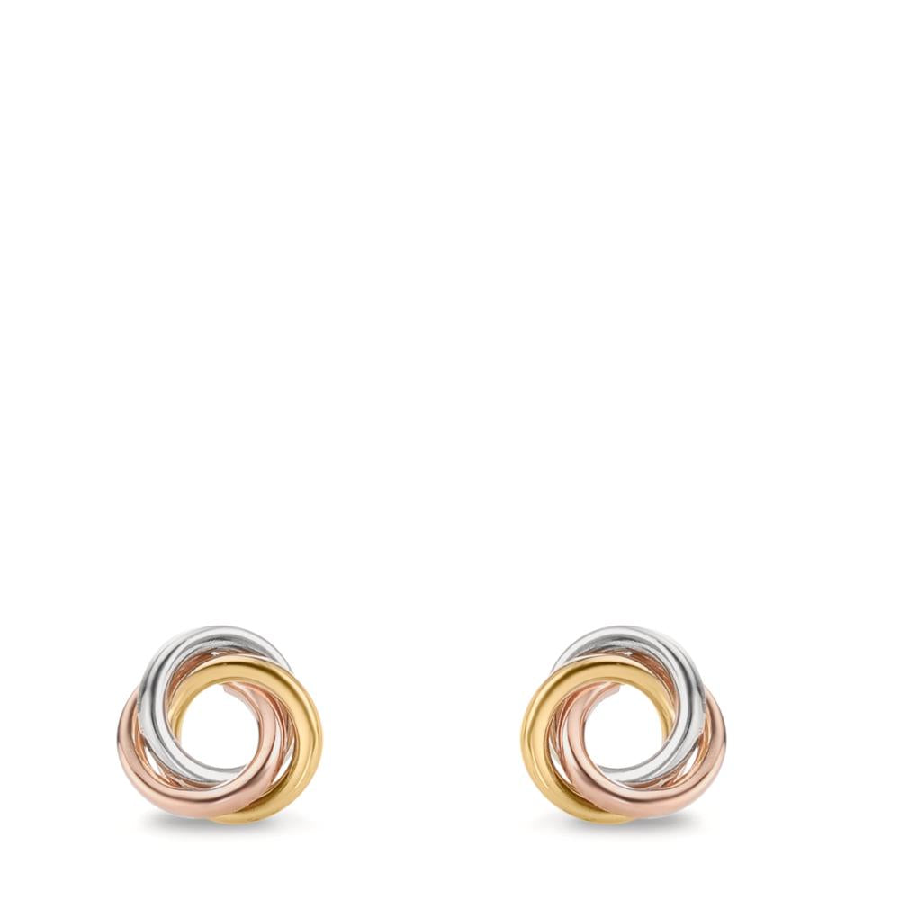 Clous d'oreilles Or jaune 9K, Or blanc 9K, Or rouge 9K Nœud Ø8 mm