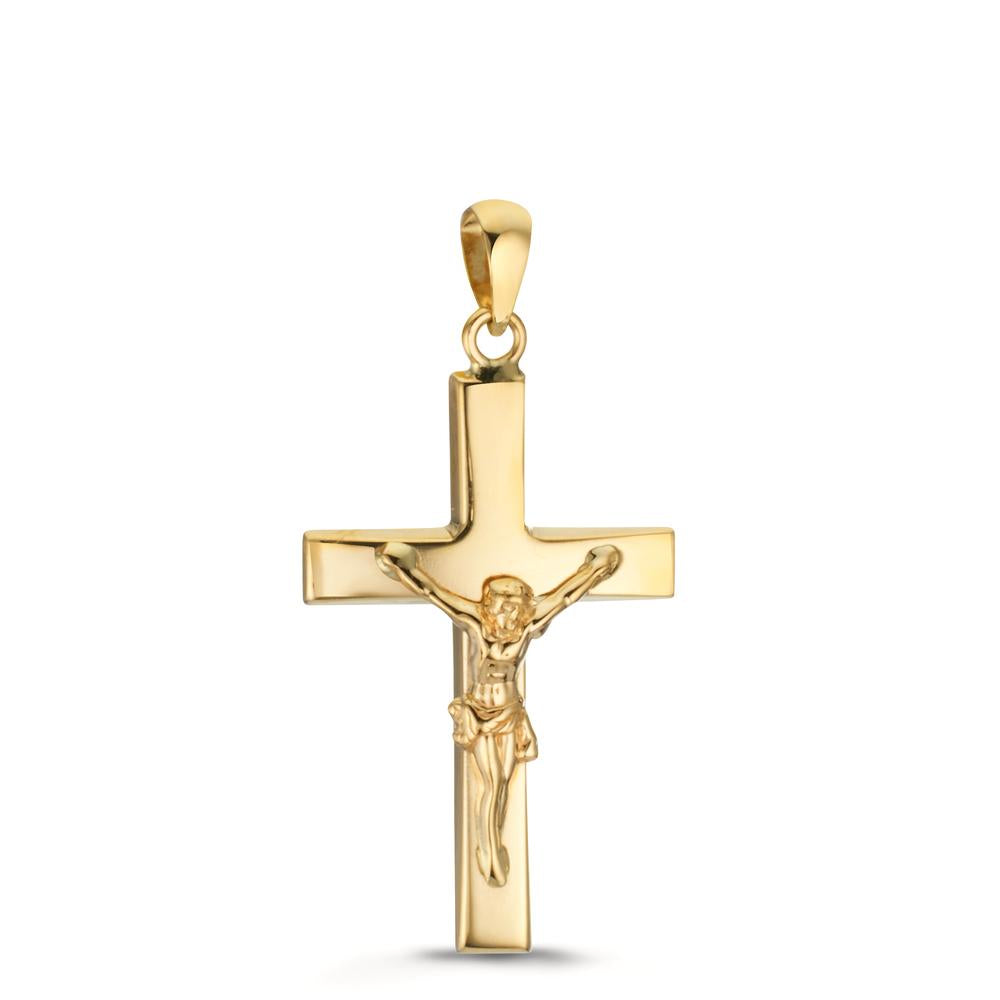 Pendentif Or jaune 9K Croix