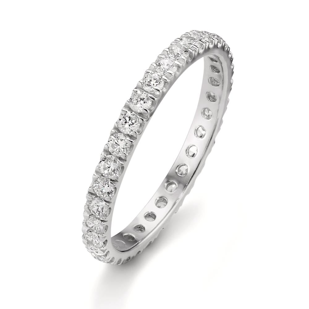 Bague d'éternité Argent Zircone Rhodié