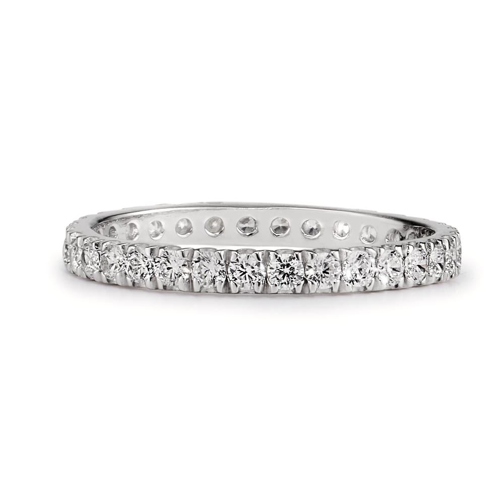 Bague d'éternité Argent Zircone Rhodié