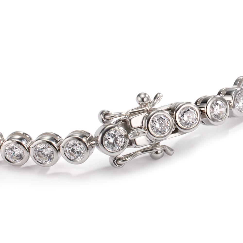 Bracelet Argent Zircone 39 Pierres Rhodié 18 cm